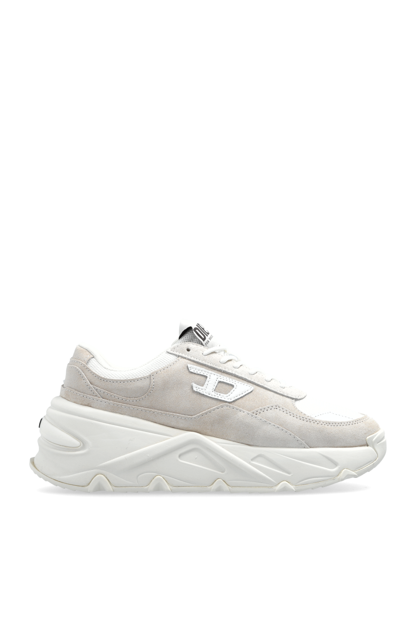 DIESEL S-SAVANNAH W スニーカー 24.0 Women's S-Savannah-Platform sneakers in suede and mesh